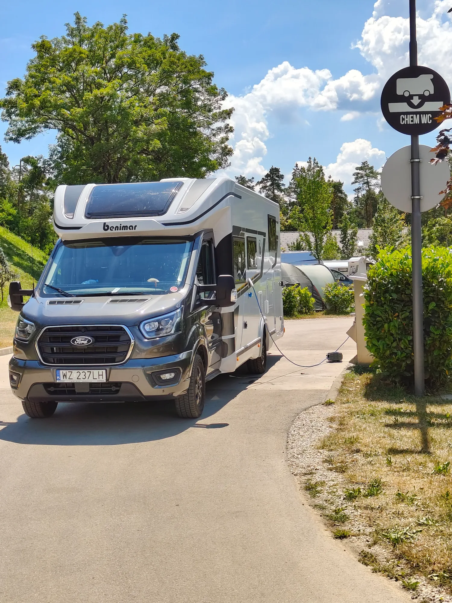 Widok z podróży kamperem SoleTravel